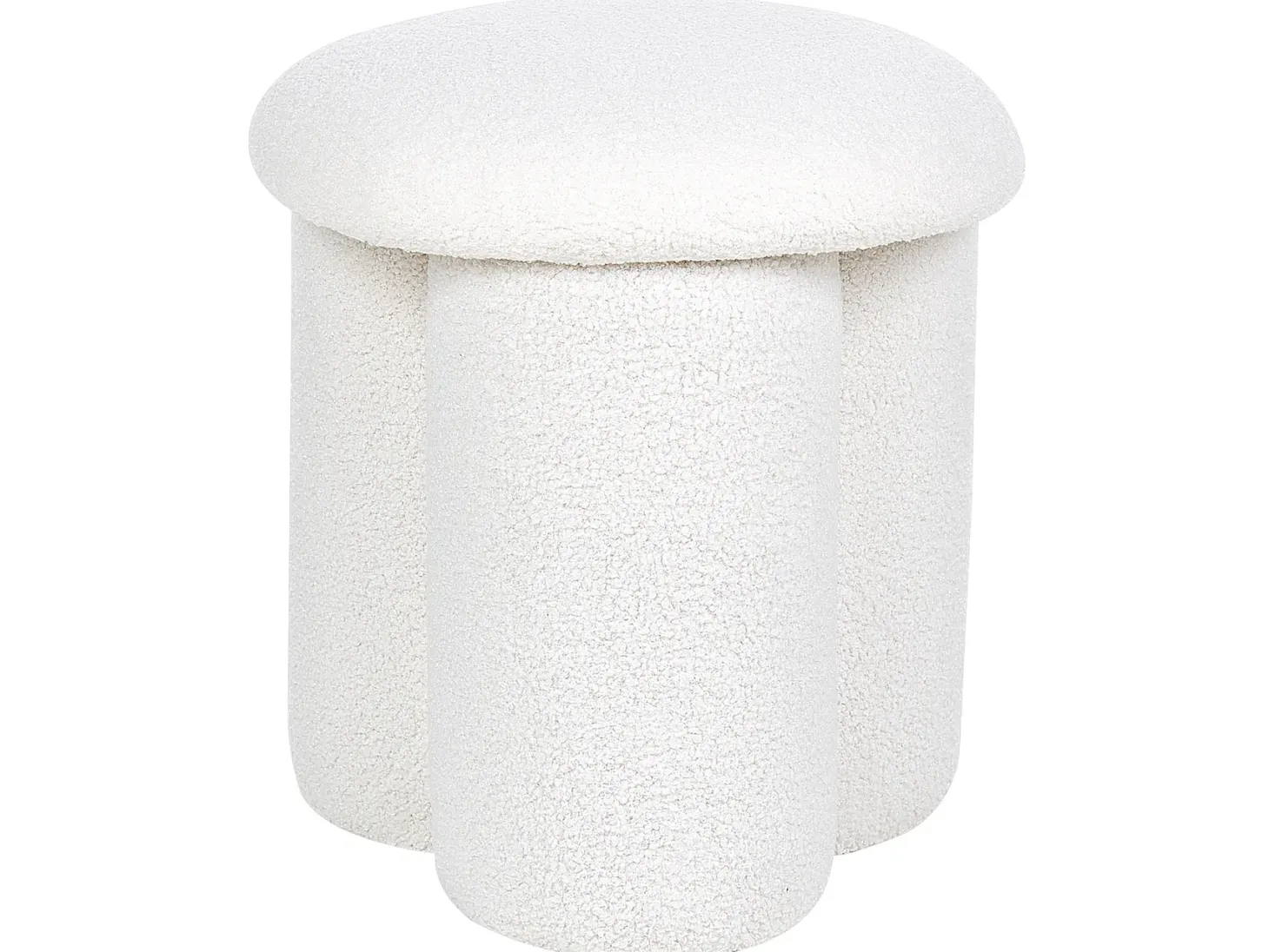 Puf CARRINGTON Boucle Złamana biel