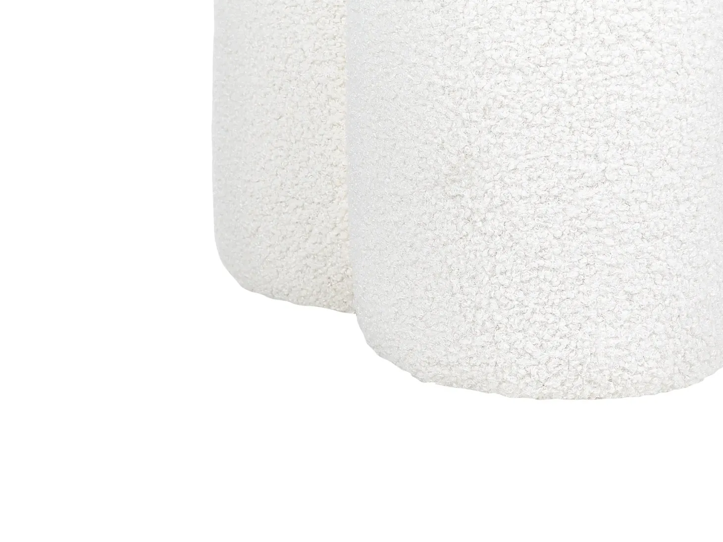 Puf CARRINGTON Boucle Złamana biel