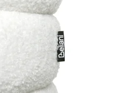 Puf CHILLY Boucle Złamana biel