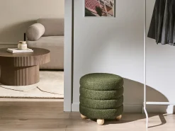 Puf CHILLY Boucle Zielony
