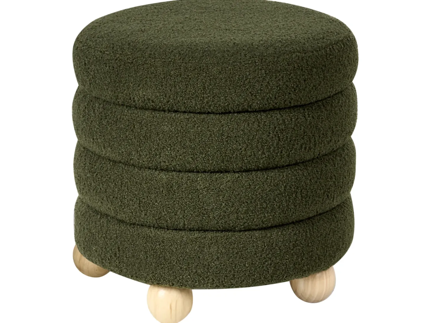 Puf CHILLY Boucle Zielony