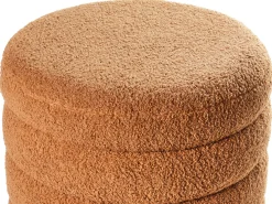 Puf CHILLY Boucle Złoty brąz