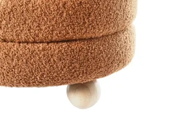 Puf CHILLY Boucle Złoty brąz
