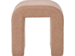 Puf ESTES Boucle Jasnobrązowy