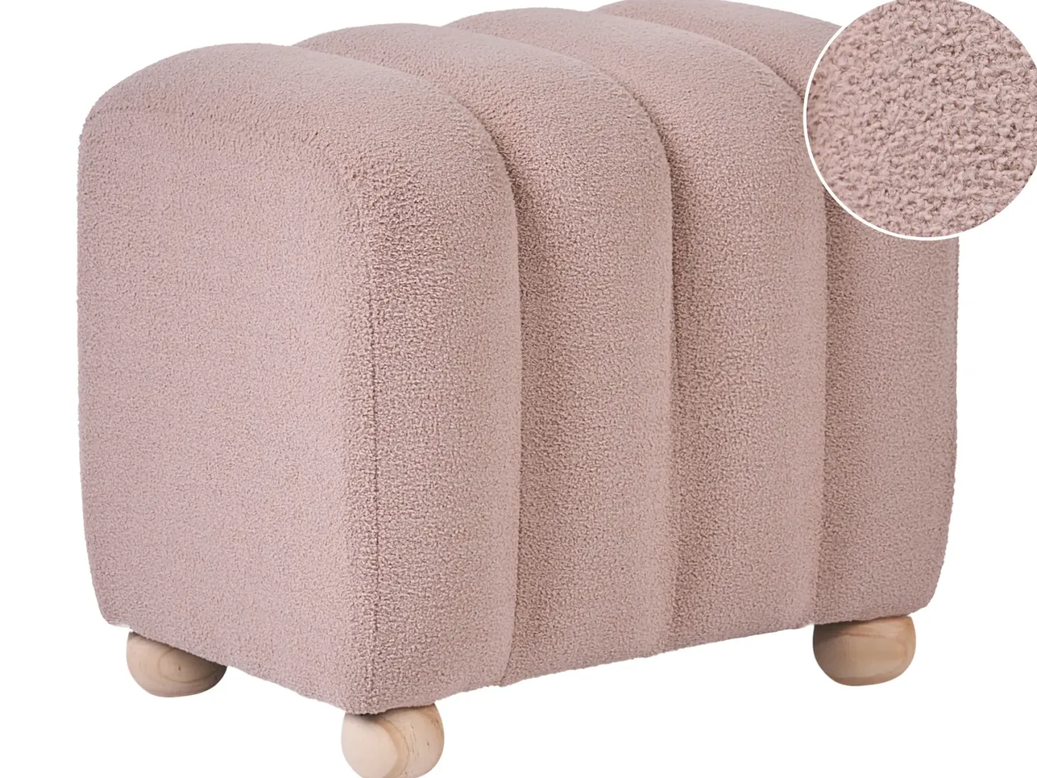 Puf IDYLLWILD Boucle Beżowy