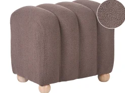 Puf IDYLLWILD Boucle Brązowy