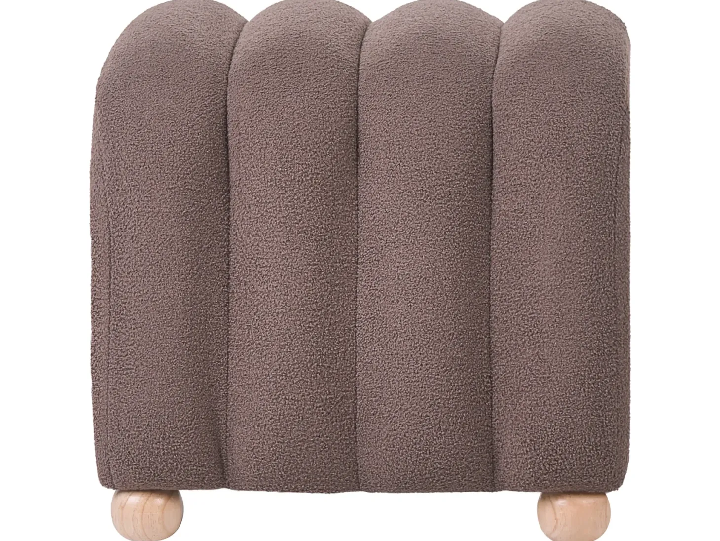Puf IDYLLWILD Boucle Brązowy