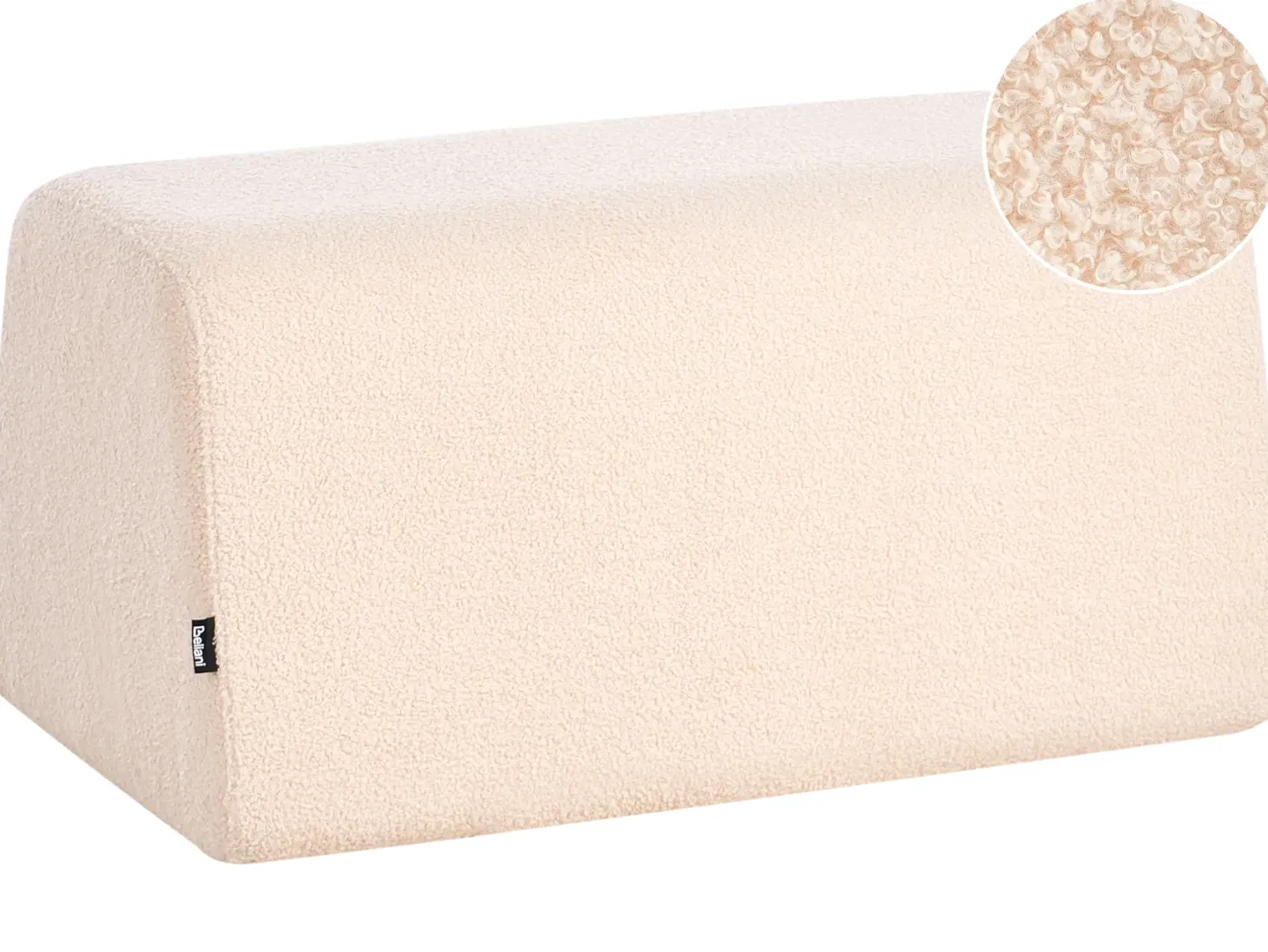Puf SINCLAIR Boucle Beżowy