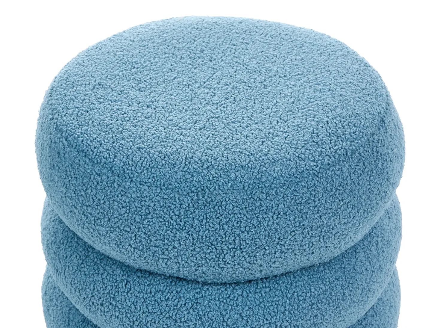 Puf SUMPTER Boucle Niebieski