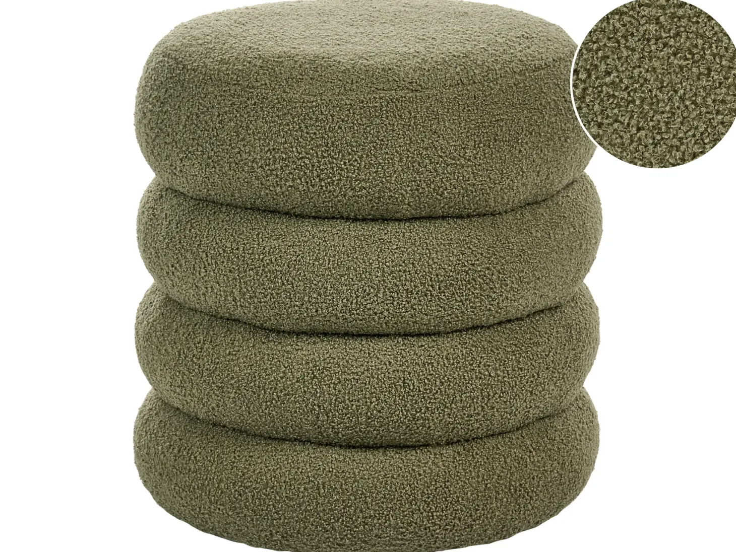 Puf SUMPTER Boucle Zielony
