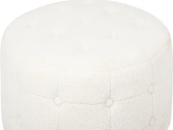 Puf TAMPA Boucle Biały