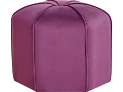 Puf WISHEK Welur Purpurowy
