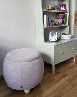 Puf ze schowkiem ANNABELLA Boucle Jasnobeżowy