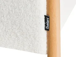 Puf ze schowkiem EDLAND Boucle 45 cm Biały
