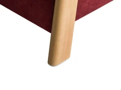 Puf ze schowkiem EDLAND 45 cm Burgundowy