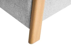 Puf ze schowkiem EDLAND 45 cm Jasnoszary
