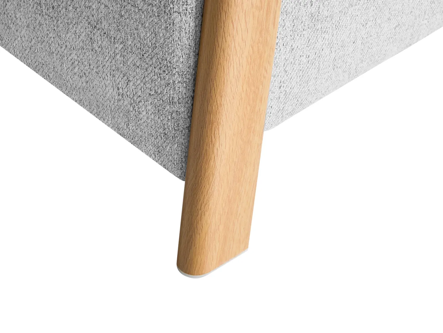 Puf ze schowkiem EDLAND 45 cm Jasnoszary