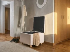Puf ze schowkiem FERNDALE Beżowy