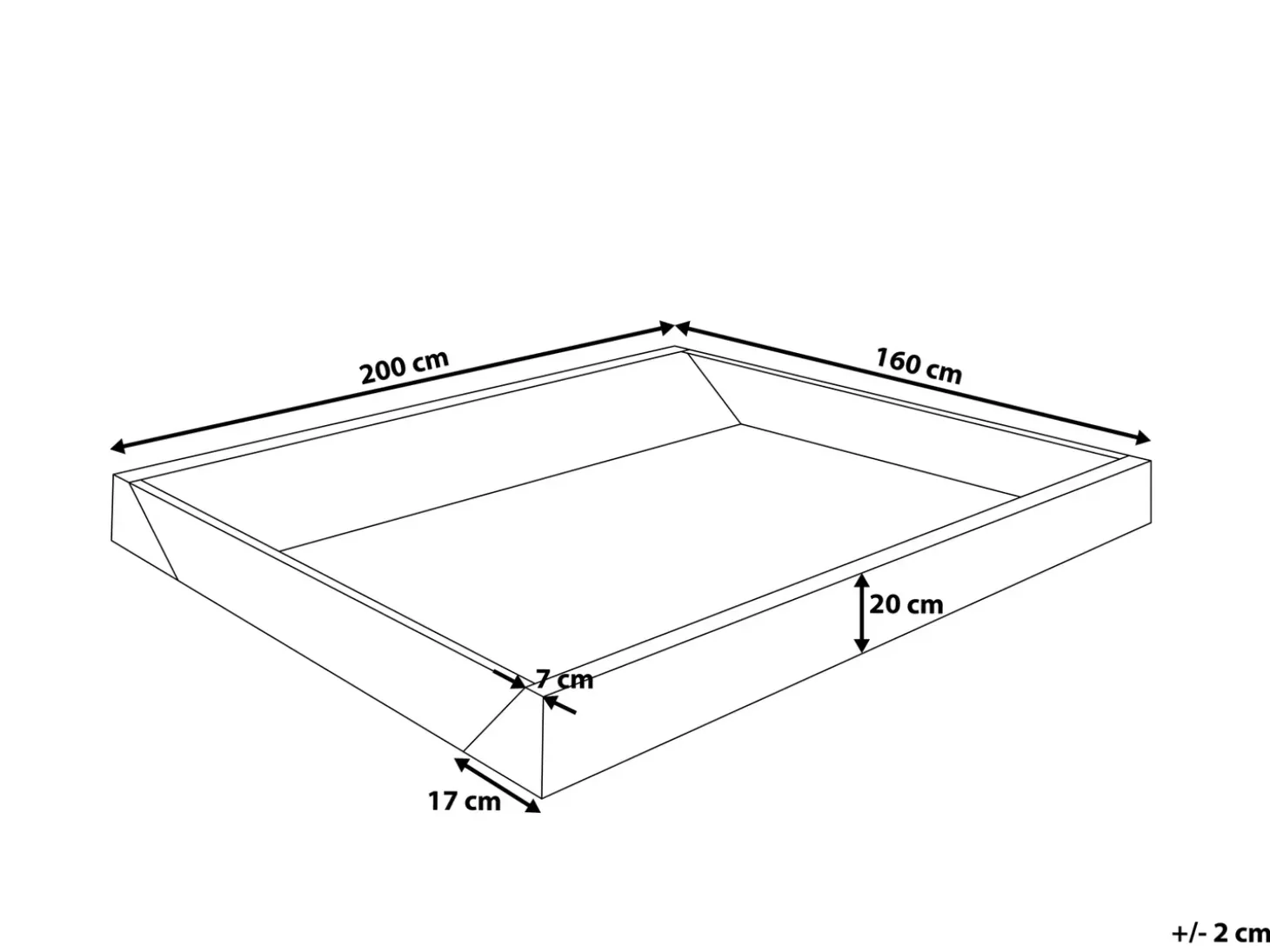 Clearance Rama piankowa do łóżka wodnego SIMPLE 160 x 200 cm Wszystkie Akcesoria|Akcesoria Do Łóżek Wodnych
