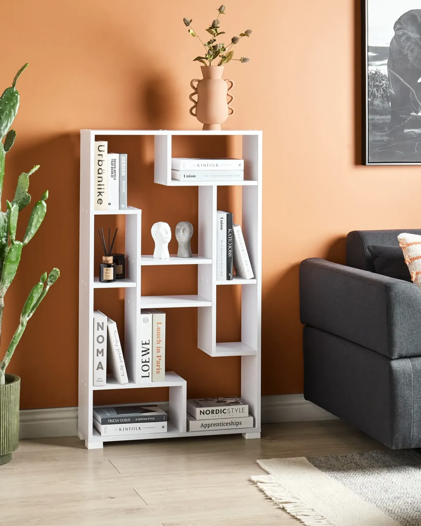 Hot Regał ALMA 122 cm Biblioteczki I Regały|Wszystko Do Przechowywania W Kuchni