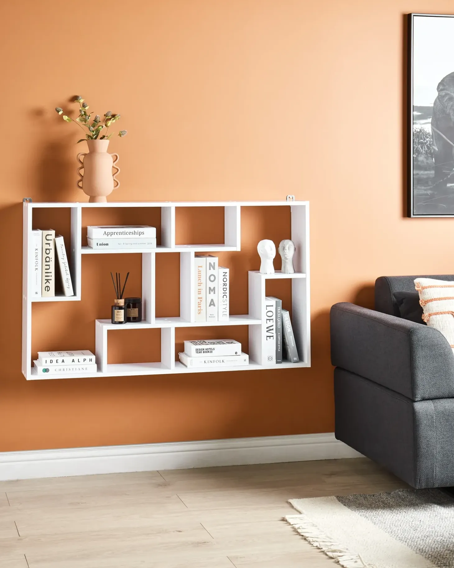 Hot Regał ALMA 122 cm Biblioteczki I Regały|Wszystko Do Przechowywania W Kuchni