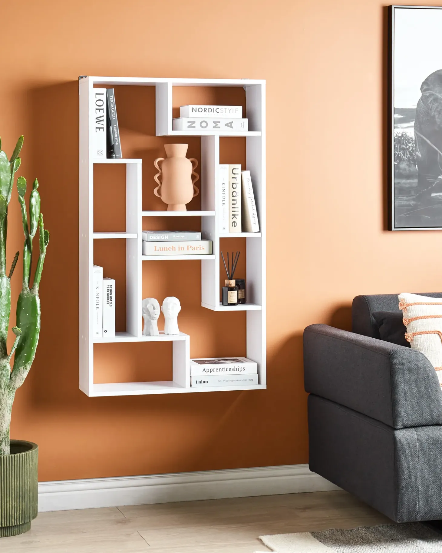 Hot Regał ALMA 122 cm Biblioteczki I Regały|Wszystko Do Przechowywania W Kuchni