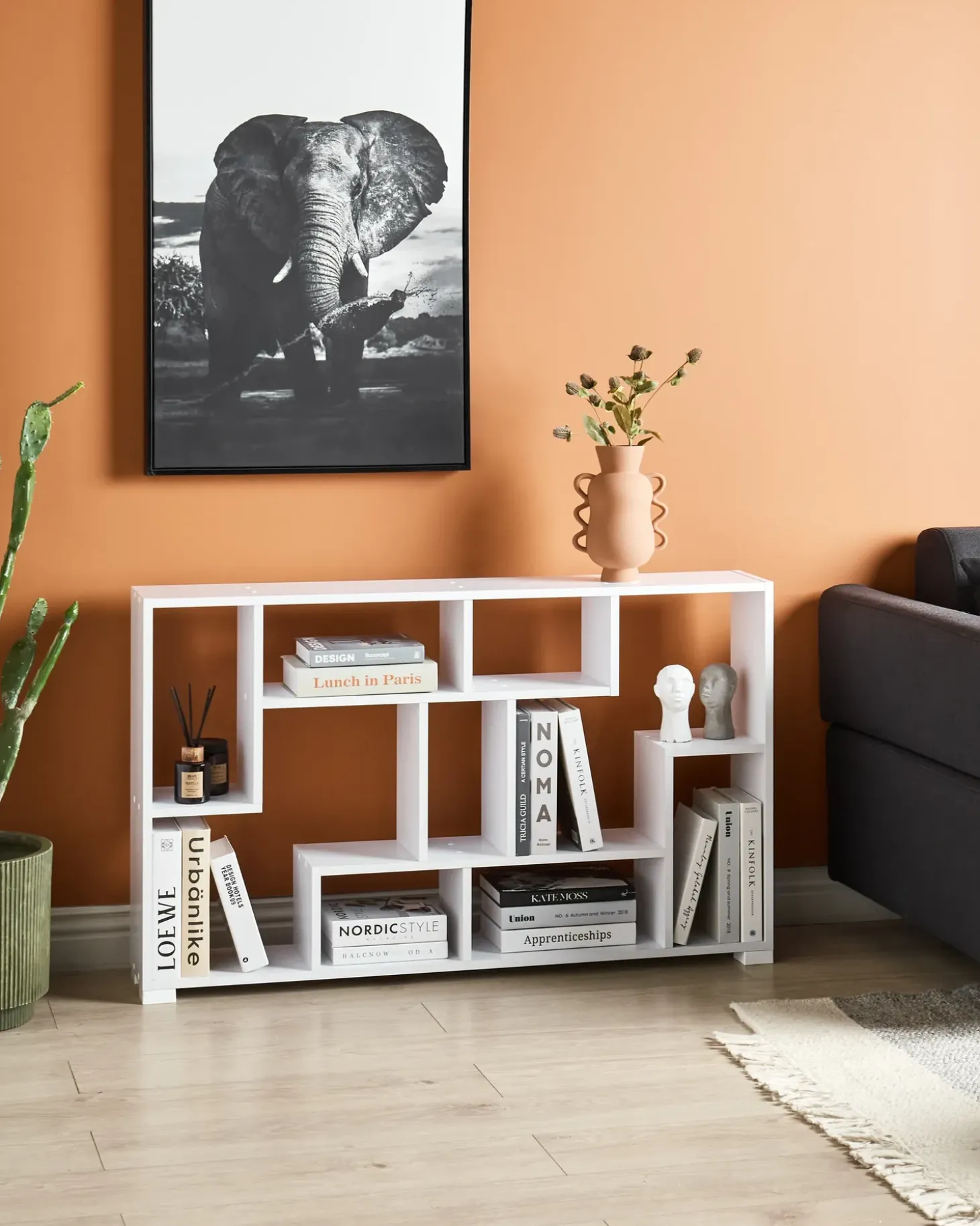 Hot Regał ALMA 122 cm Biblioteczki I Regały|Wszystko Do Przechowywania W Kuchni