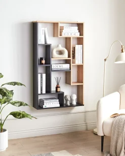 Online Regał ALMA 122 cm Brązowy/ czarny Biblioteczki I Regały|Wszystko Do Przechowywania W Kuchni