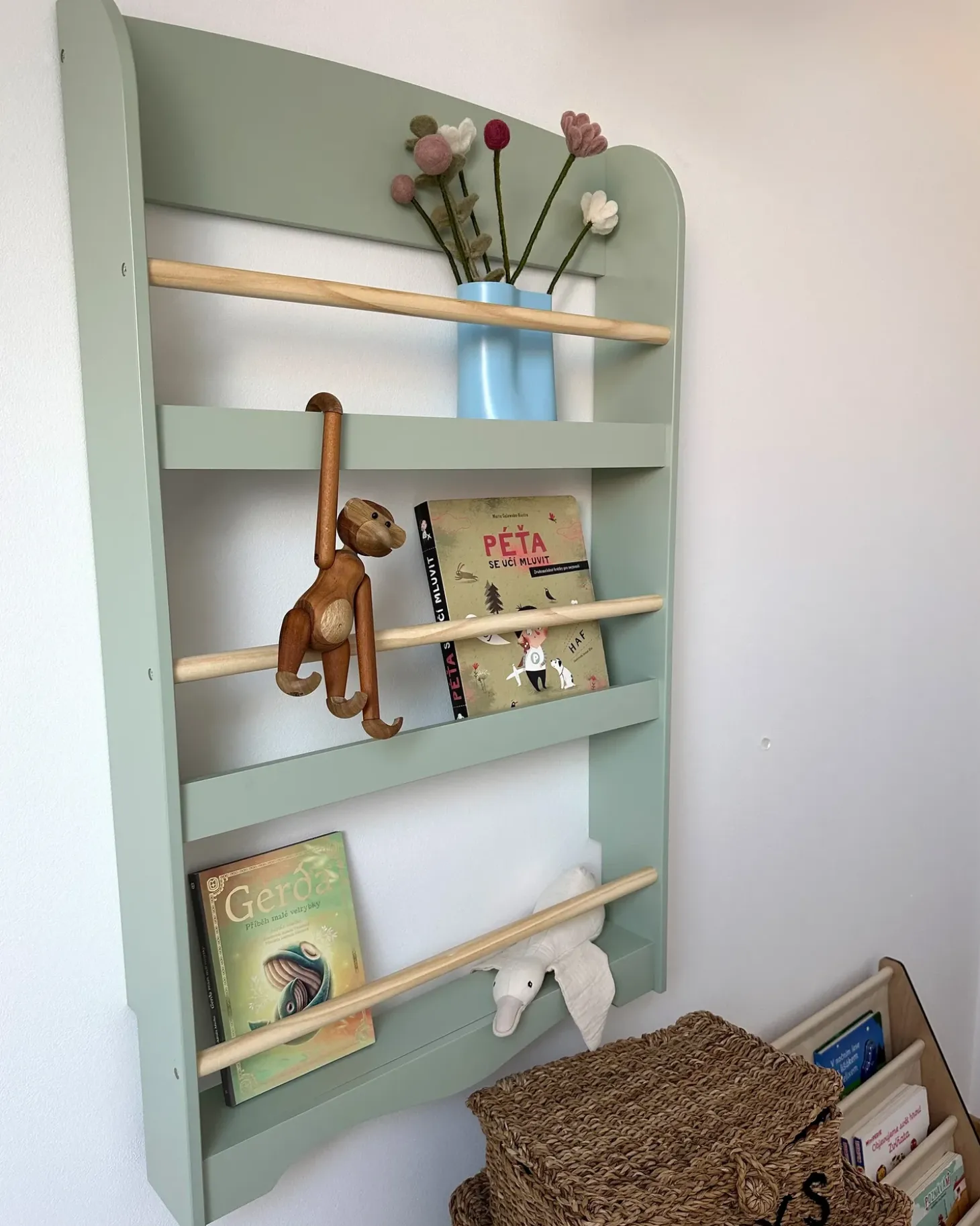 Clearance LILOET 100 cm Jasnozielony Dzieci Biblioteczki I Regały|Przechowywanie Dla Dzieci