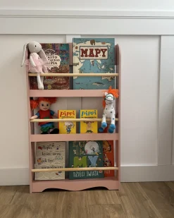 Sale LILOET 100 cm Pastelowy róż Dzieci Biblioteczki I Regały|Przechowywanie Dla Dzieci