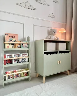 Regał ścienny RIGOLET 80 cm Jasnozielony Dzieci Biblioteczki I Regały|Przechowywanie Dla Dzieci
