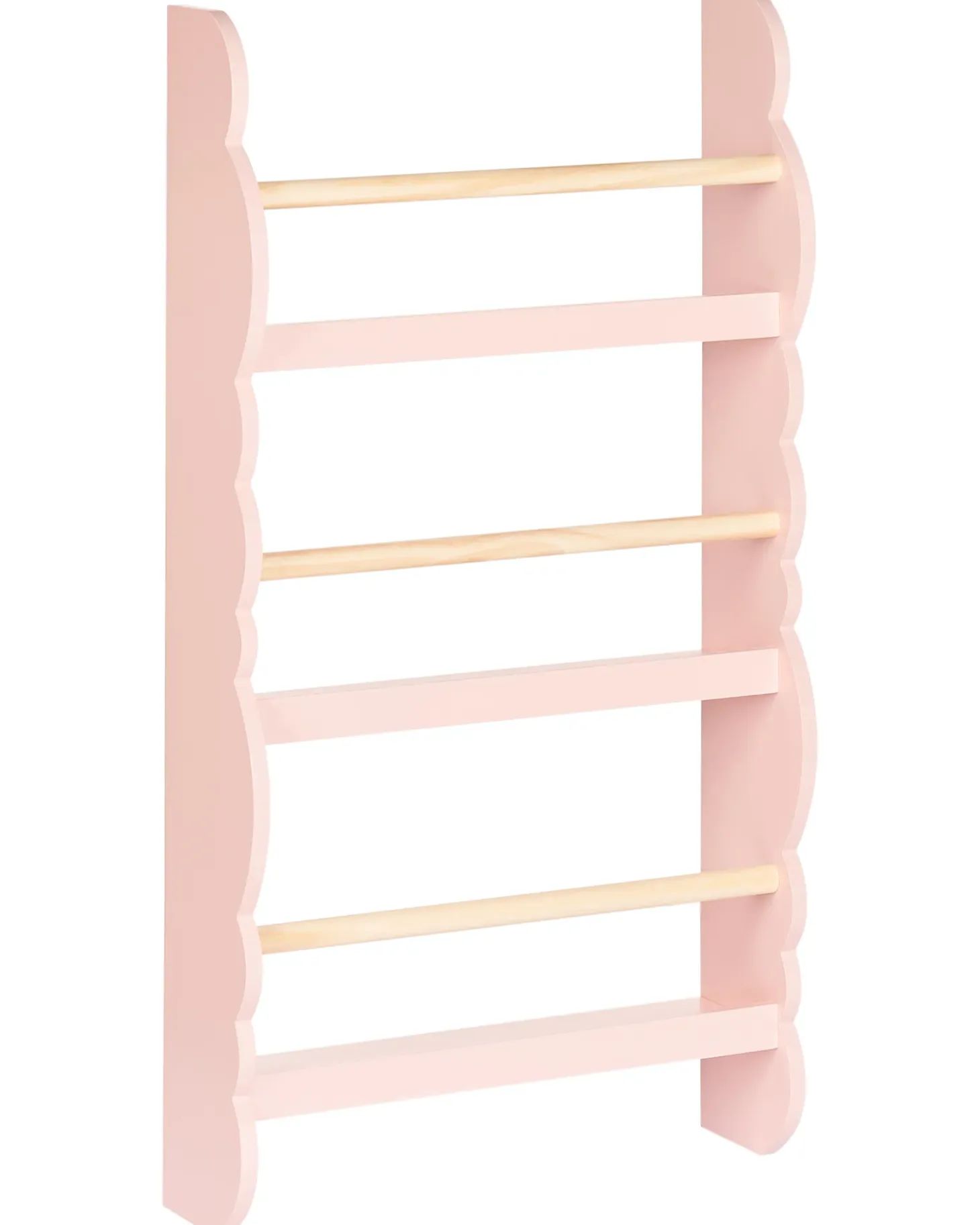 Outlet Regał ścienny RIGOLET 80 cm Pastelowy róż Dzieci Biblioteczki I Regały|Przechowywanie Dla Dzieci