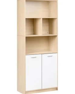 New ZEHNA Jasny brąz/ biały Biblioteczki I Regały|Wszystko Do Przechowywania