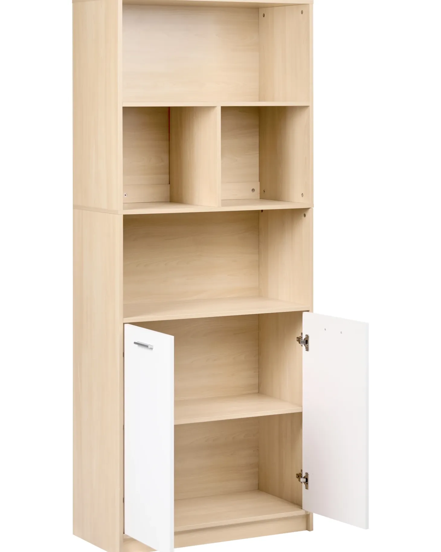 New ZEHNA Jasny brąz/ biały Biblioteczki I Regały|Wszystko Do Przechowywania