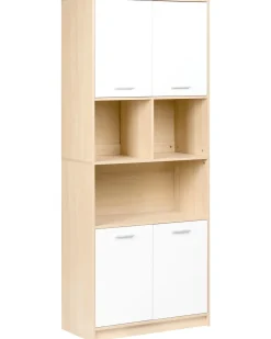 Discount ZEHNA Jasny brąz/ biały Biblioteczki I Regały|Wszystko Do Przechowywania