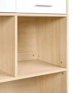 Discount ZEHNA Jasny brąz/ biały Biblioteczki I Regały|Wszystko Do Przechowywania