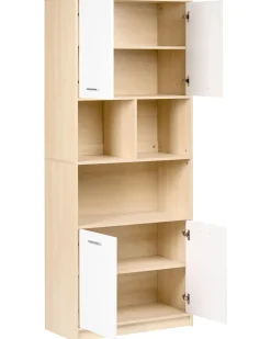 Discount ZEHNA Jasny brąz/ biały Biblioteczki I Regały|Wszystko Do Przechowywania