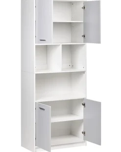 Discount ZEHNA Szary/ biały Biblioteczki I Regały|Wszystko Do Przechowywania