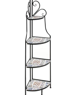 Regał FAVARA Metal 128 cm 43 cm Czarny