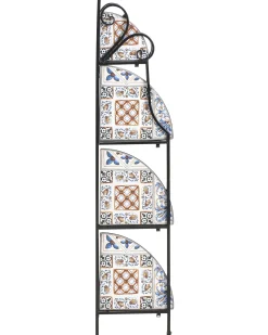 Regał FAVARA Metal 128 cm 43 cm Czarny