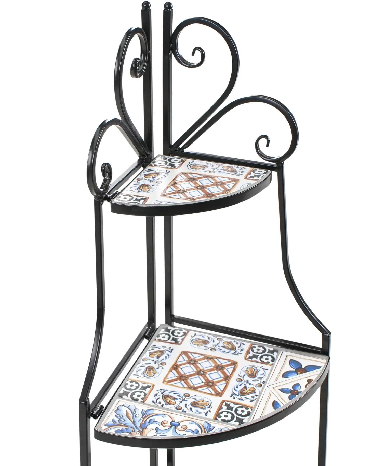 Regał FAVARA Metal 128 cm 43 cm Czarny