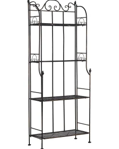 Regał ISERNIA Metal 155 cm 61 cm Czarny
