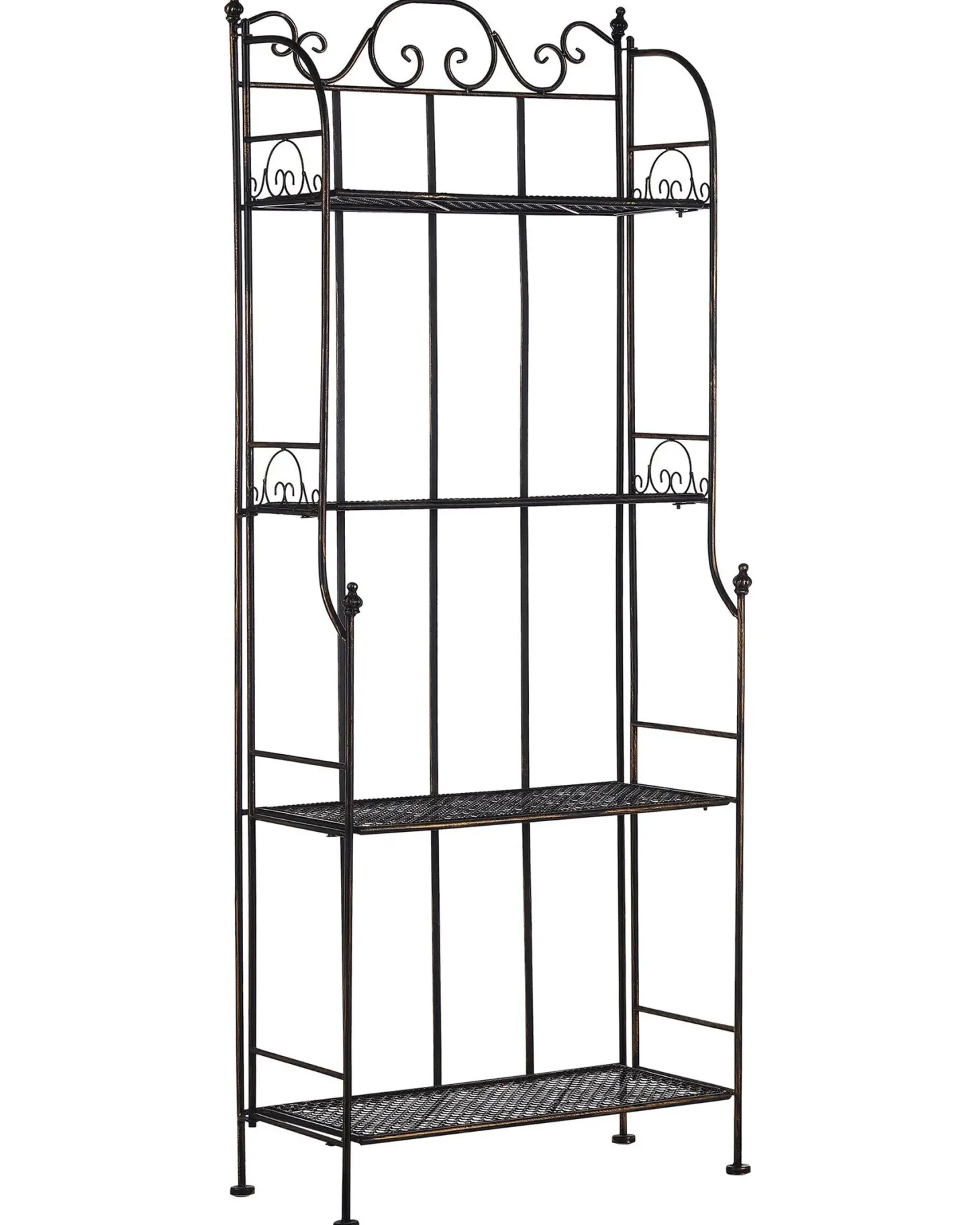 Regał ISERNIA Metal 155 cm 61 cm Czarny