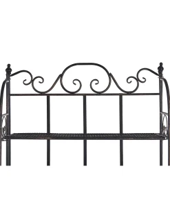 Regał ISERNIA Metal 155 cm 61 cm Czarny