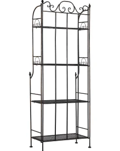 Regał ISERNIA Metal 155 cm 61 cm Czarny