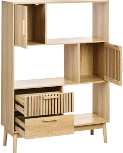 Online LYNWOOD 140 cm Jasno Biblioteczki I Regały|Wszystko Do Przechowywania W Kuchni
