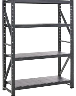 Regał magazynowy FIUGGI Metal 200 cm 150 cm Czarny