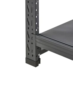 Regał magazynowy FIUGGI Metal 200 cm 150 cm Czarny