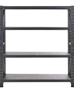 Regał magazynowy FIUGGI Metal 200 cm 200 cm Czarny