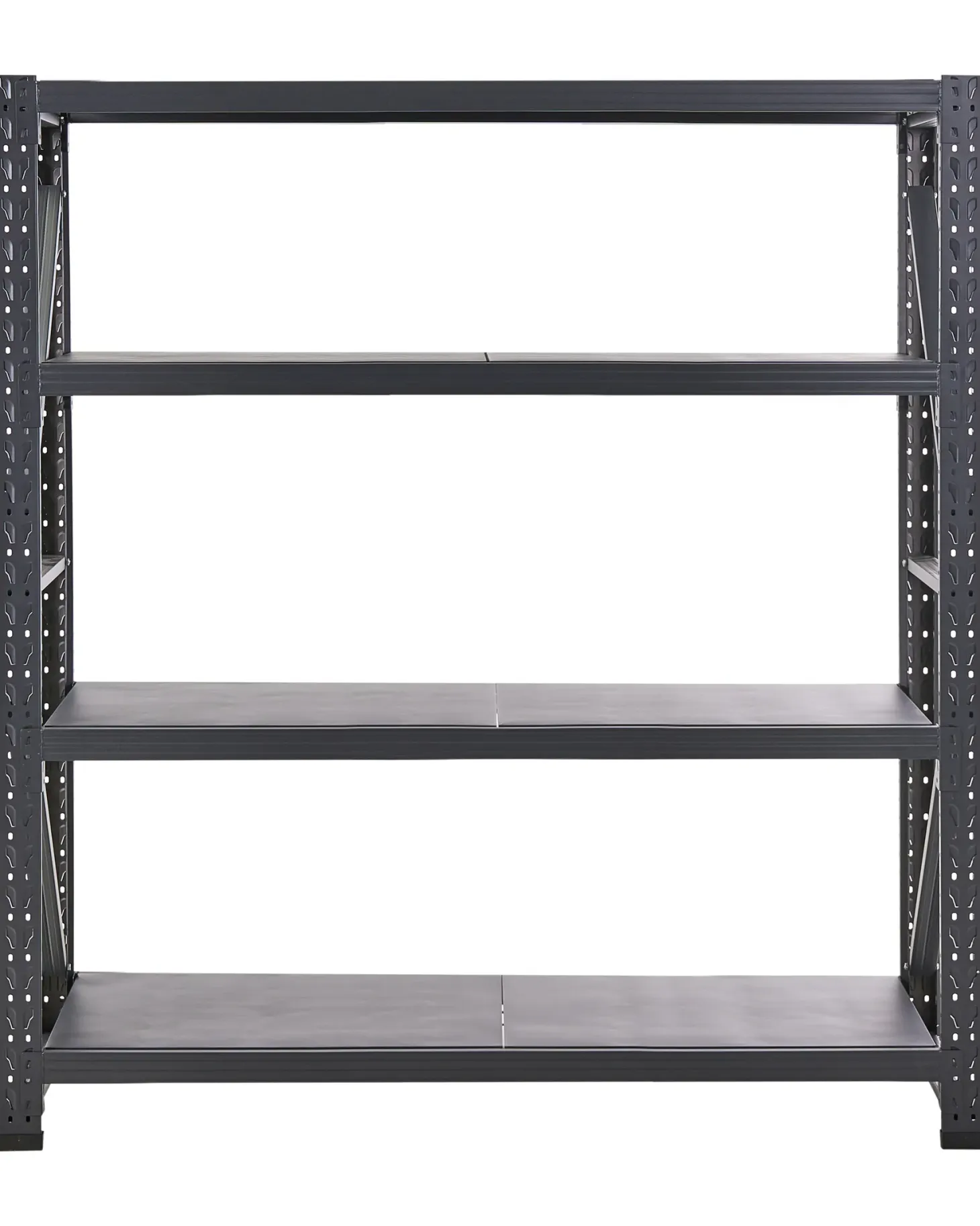 Regał magazynowy FIUGGI Metal 200 cm 200 cm Czarny